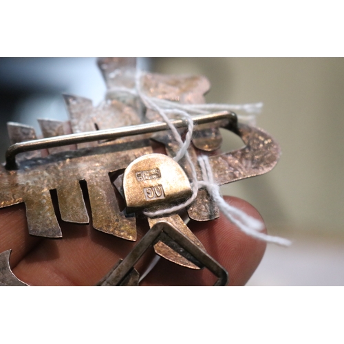 1282 - Vintage Chinese silver belt buckle