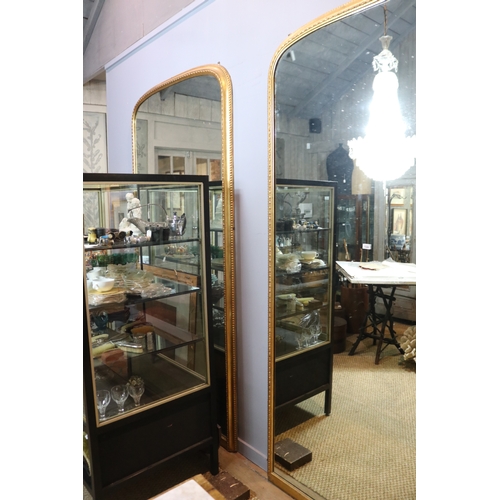 1326 - Impressive Pair of large Victorian style gilt surround arched mirrors, approx 250cm H x 133cm W each... 