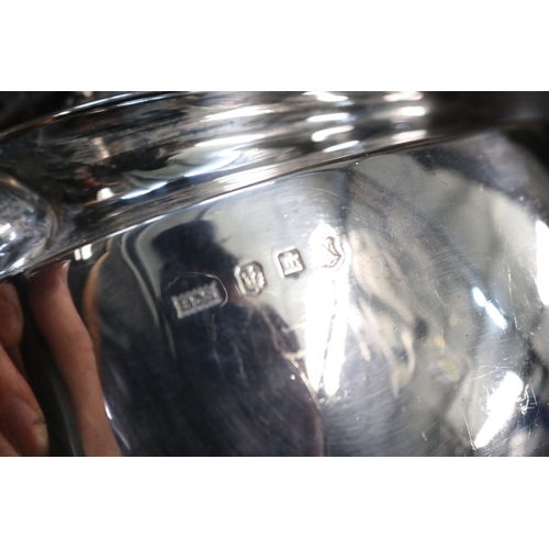 Hallmarked sterling silver teapot, Edinburgh, 192829 maker Brook and