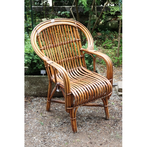 2595 - Modern cane arm chair