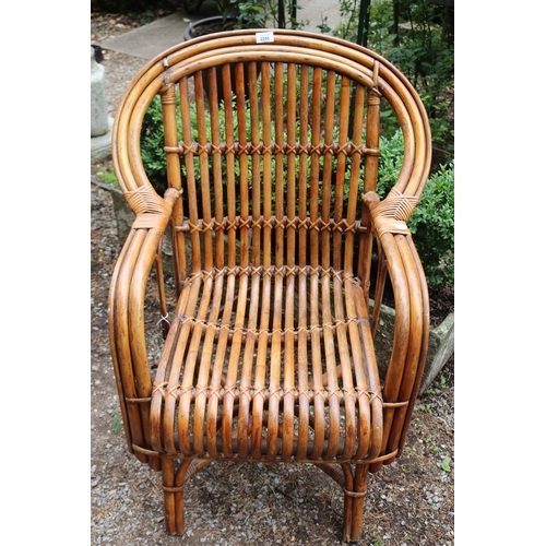 2595 - Modern cane arm chair