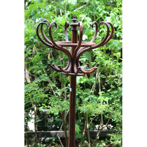 2611 - Antique bentwood coat rack, approx 200cm H