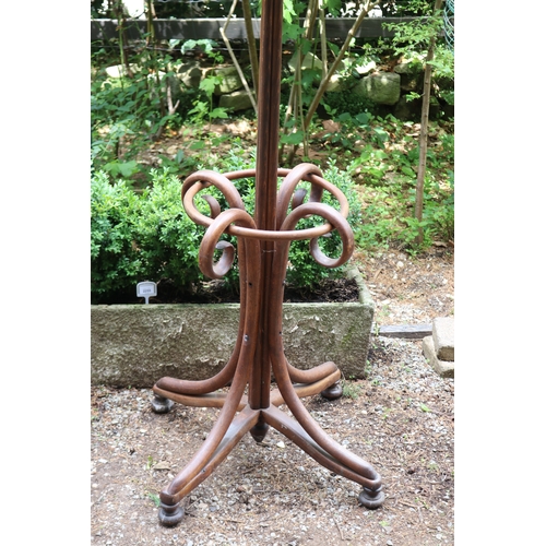 2611 - Antique bentwood coat rack, approx 200cm H