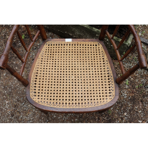 2612 - Antique faux bamboo arm chair