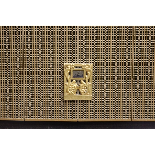 2058 - Large old radio, French HMV, approx 41cm H x 56cm W x 38cm D