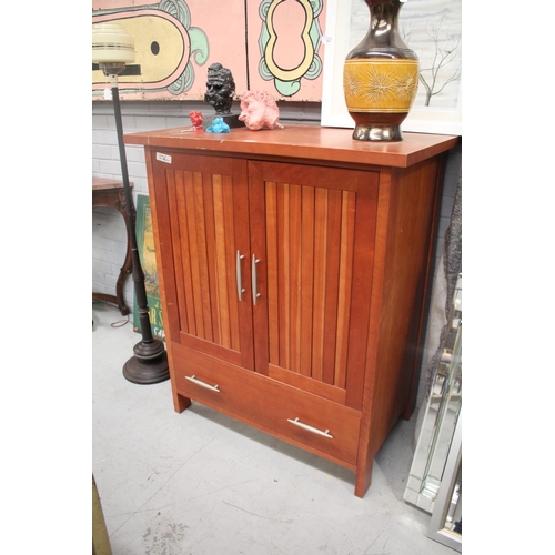 2113 - T.V cabinet, approx 127cm H x 107cm W x 66cm D