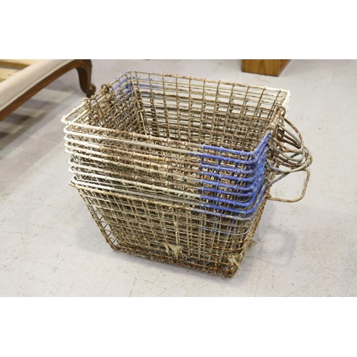 2316 - Ten French oyster baskets, each approx 25cm H x 50cm W x 40cm D (10)