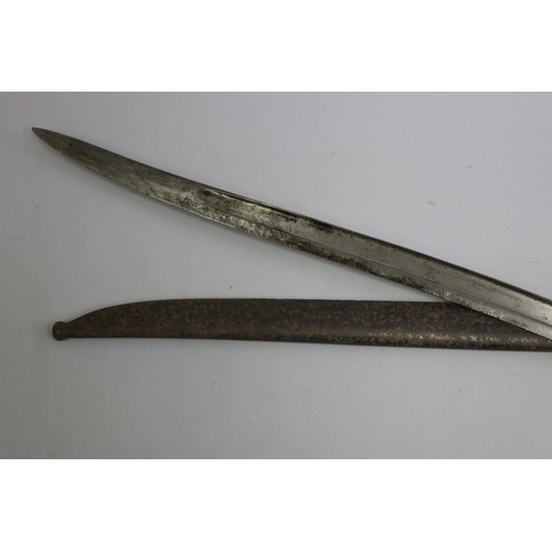 2367 - French Chassepot Model 1866 bayonet with scabbard. Complete and in reasonable to good condition.