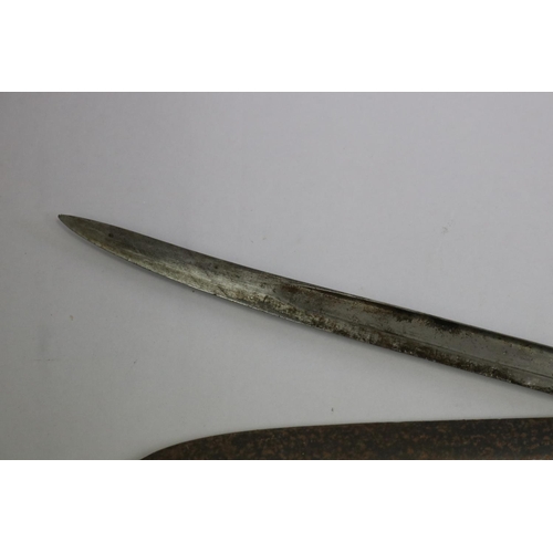 2367 - French Chassepot Model 1866 bayonet with scabbard. Complete and in reasonable to good condition.