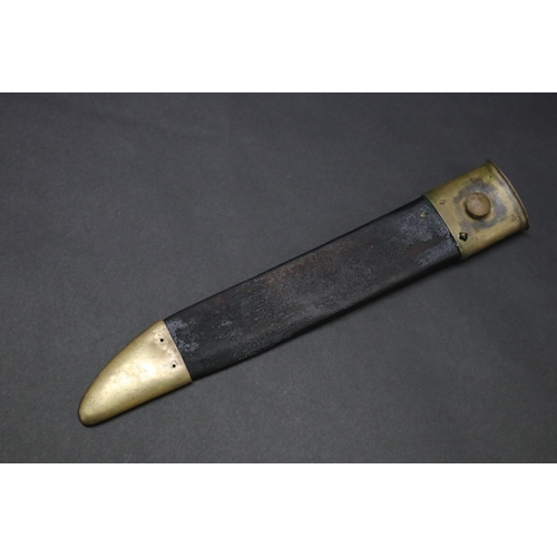 2369 - U.S.A. Dahlgren bayonet and scabbard for the US Navy rifle, model 1861 (Kiesling 173). Blade marked ... 