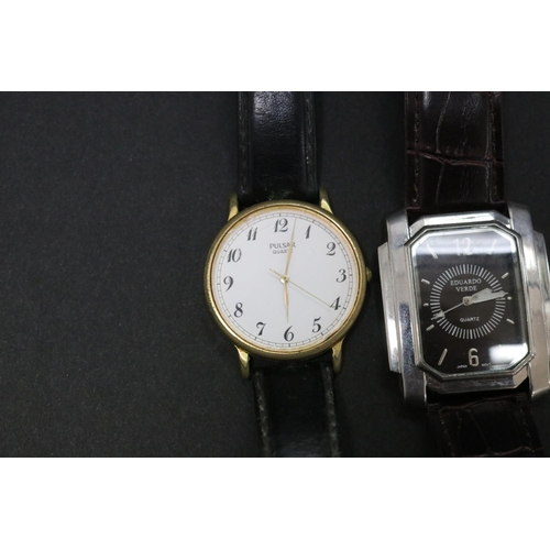 2372 - Eduardo Verde wrist watch along with a Pulsar wrist watch untested (2)