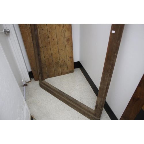 2331 - Antique French oak Armoire door frame, no doors obviously, approx 200cm H x 132cm W