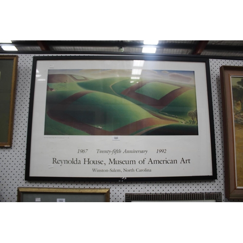 1065 - CHARITY 3/1/24 - Reynold House Museum of American Art 1967-1992, 25th anniversary print, Wintston-Sa... 