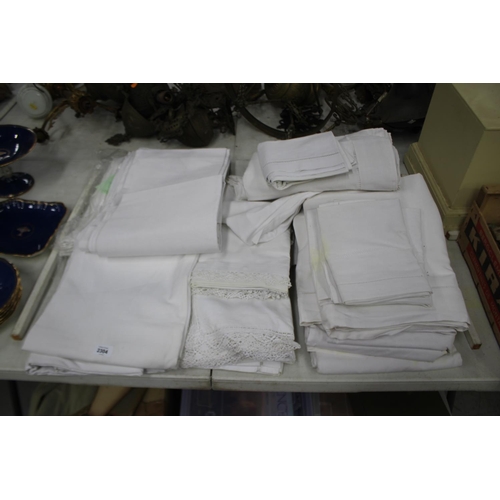 2304 - Large assortment of French linen. Various conditions. Sold as is