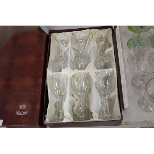 2308 - Two boxed crystal glasses