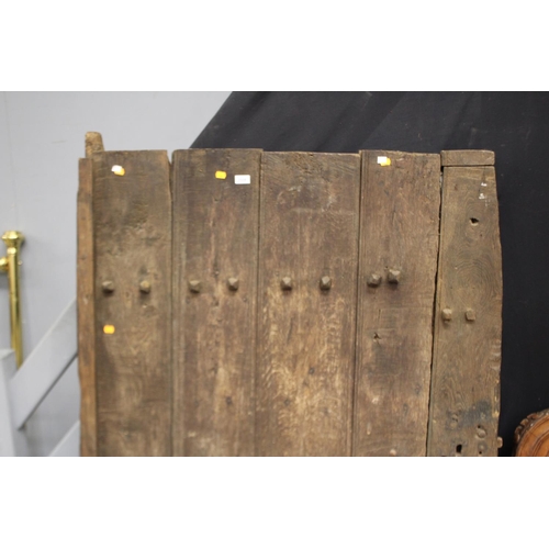 2335 - Antique French late 17th Century solid cellar door, approx 172cm H x 117cm W