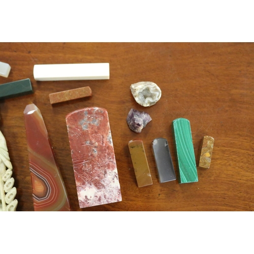 2378 - Assortment of soapstone items