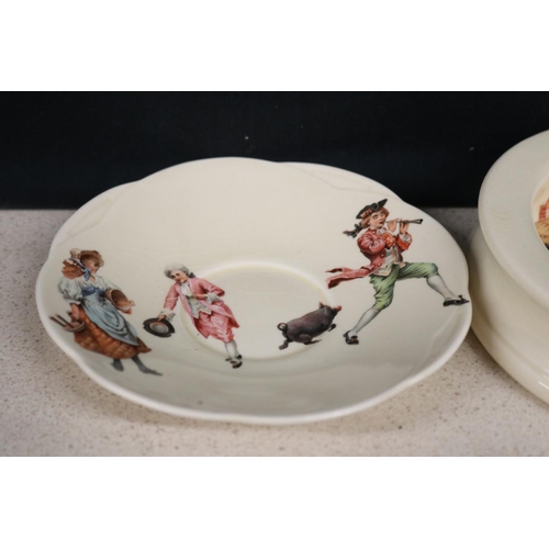 2269 - Doulton cups & saucers, approx 15cm dia and smaller