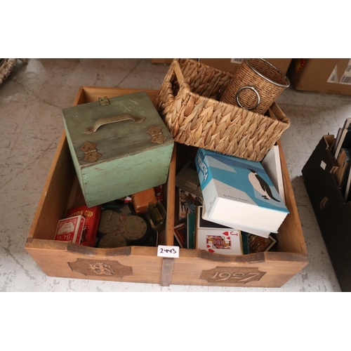 2443 - Sewing machine drawer with various games