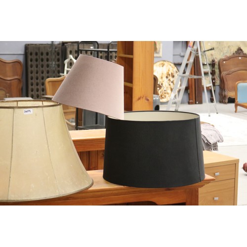 2454 - Assortment of light shades of different styles & materials
