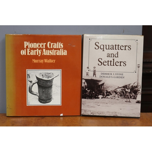 1263 - Two Australian related books to include Squatters and Settles & Pioneer Crafts of Early Australia (2... 