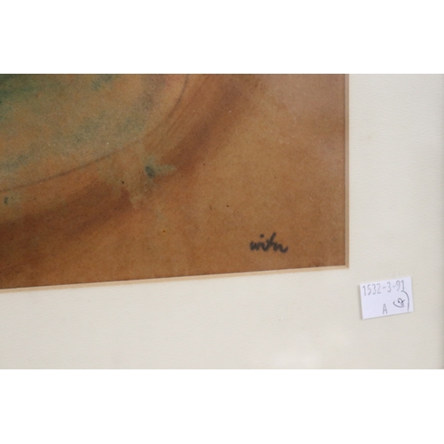 1264 - Witten ? two abstract works, one signed lower right in pencil and dated 76 (2)