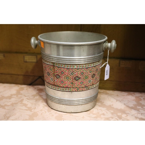 309 - Vintage French champagne bucket, approx 20cm H x 20cm Dia