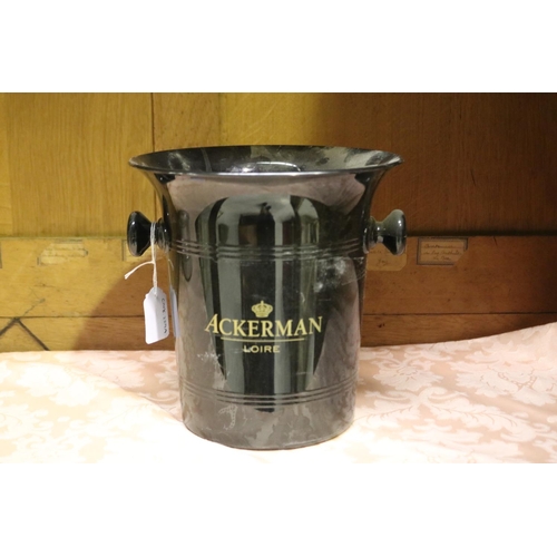310 - French Ackerman Loire plastic champagne bucket, approx 21cm H x 21cm Dia