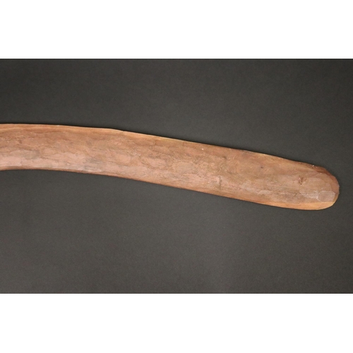 473 - Bobby Tilmouth Pultara, (Australian Aboriginal deceased) Hunting boomerang, dated 88, Anmatjere Comm... 