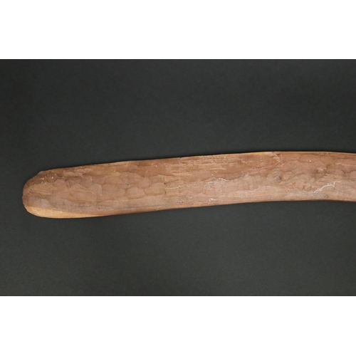 473 - Bobby Tilmouth Pultara, (Australian Aboriginal deceased) Hunting boomerang, dated 88, Anmatjere Comm... 
