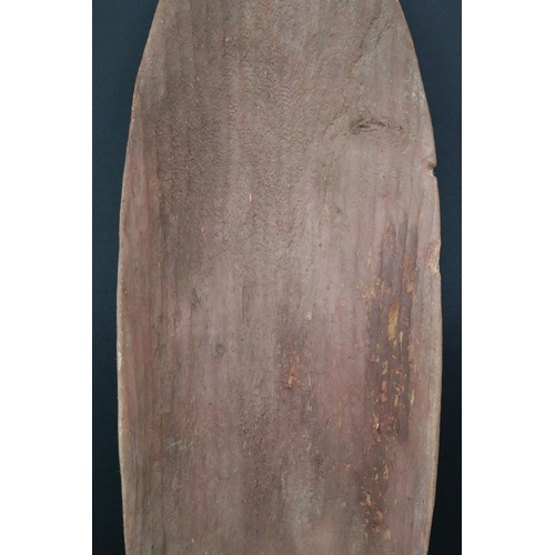 480 - Big Paddy Long Jabangardi, (Australian Aboriginal deceased) Coolamon, bean tree, 1970s, Walpiri, app... 
