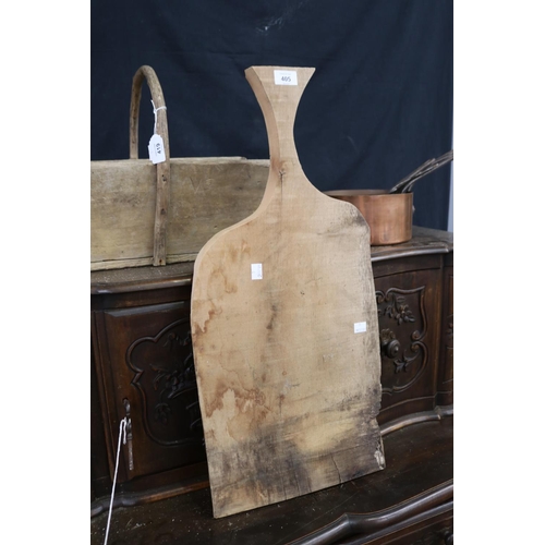 405 - French beech slab chopping board, approx 68cm x 31cm