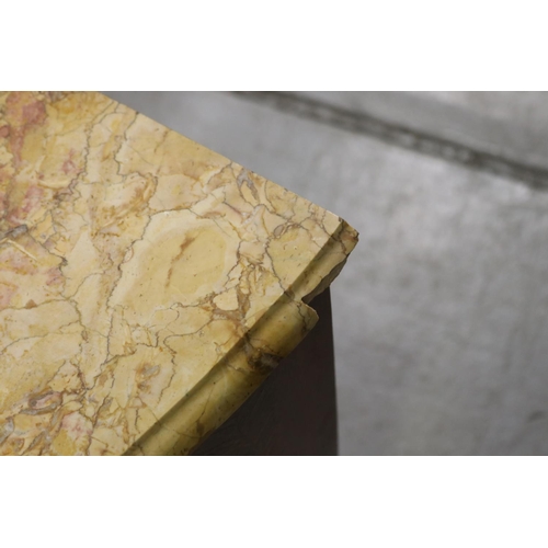 362 - Pair of French marble topped nightstands (damages to marble) each approx 76cm H x 44cm W (2)