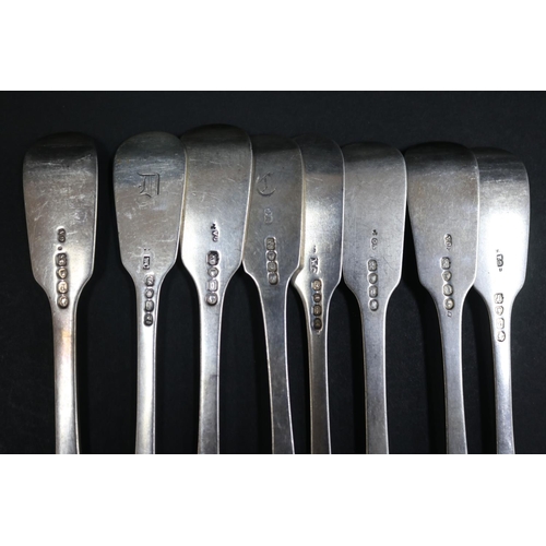 1053 - Seventeen Georgian and Victorian hallmarked sterling silver Victorian dinner forks, various dates an... 