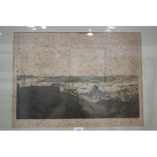 3047 - John Eyre/ John Heaviside Clark (c.1771 - 1863), View of Sydney from the west side of the cove, no. ... 