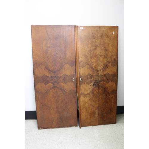 3115 - Pair of antique French doors, some damage, approx 144cm H x 61cm W and 144cm H x 57cm W (2)
