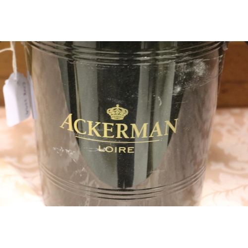 310 - French Ackerman Loire plastic champagne bucket, approx 21cm H x 21cm Dia
