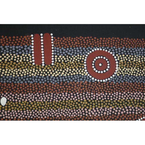 469 - Clifford Possum Tjapaltjarri (c1933-2002) Aboriginal Australian, Possum Dreaming Corroboree, illustr... 
