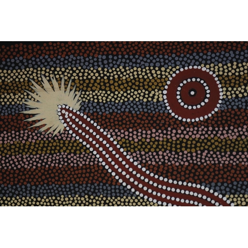 469 - Clifford Possum Tjapaltjarri (c1933-2002) Aboriginal Australian, Possum Dreaming Corroboree, illustr... 