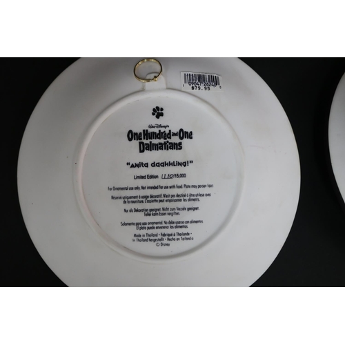 5079 - Disney's 101 Dalmatians limited edition plates in boxes, each box approx 12.5cm H x 27cm W x 25.5cm ... 