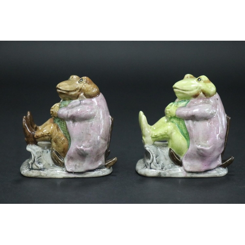 5096 - Beswick Beatrix Potter figures to include Mr Jackson & Mr Jackson (Rare green colour), each approx 7... 