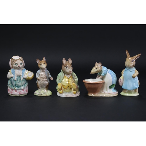 5107 - Beswick Beatrix Potter figures to include Anna Maria, Johnny Town Mouse, Samuel Whiskers, Cousin Rib... 