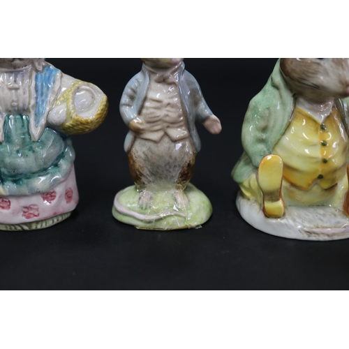 5107 - Beswick Beatrix Potter figures to include Anna Maria, Johnny Town Mouse, Samuel Whiskers, Cousin Rib... 