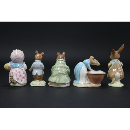 5107 - Beswick Beatrix Potter figures to include Anna Maria, Johnny Town Mouse, Samuel Whiskers, Cousin Rib... 