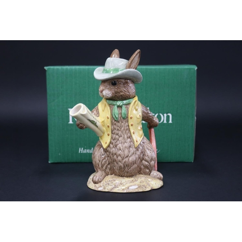 5109 - Royal Doulton Bunnykins Aussie Explorer D7027 figural teapot, with box, approx 20cm H