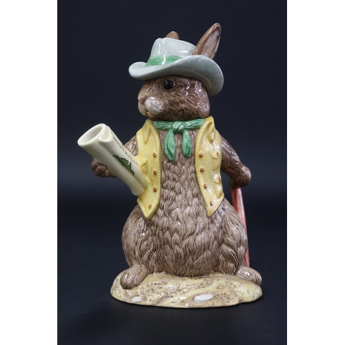 5109 - Royal Doulton Bunnykins Aussie Explorer D7027 figural teapot, with box, approx 20cm H