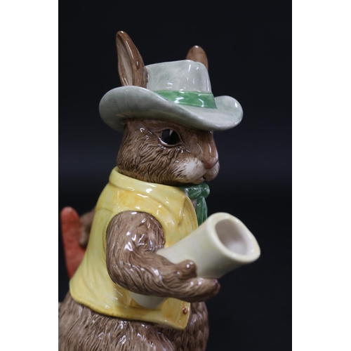 5109 - Royal Doulton Bunnykins Aussie Explorer D7027 figural teapot, with box, approx 20cm H