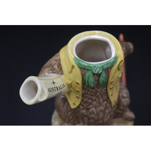 5109 - Royal Doulton Bunnykins Aussie Explorer D7027 figural teapot, with box, approx 20cm H