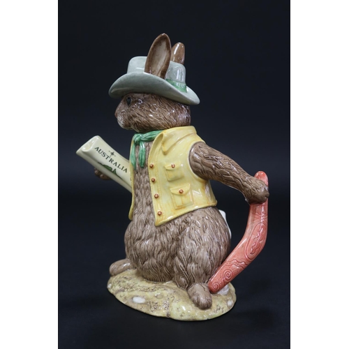 5109 - Royal Doulton Bunnykins Aussie Explorer D7027 figural teapot, with box, approx 20cm H