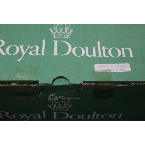 5110 - Royal Doulton Bunnykins London City Gent D6966 figural teapot, with box, approx 20cm H